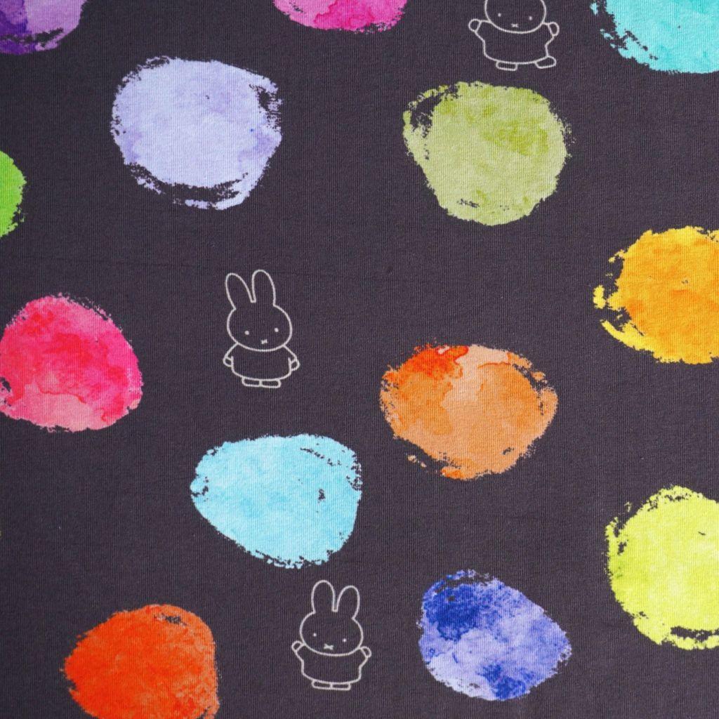 Baumwolljersey Miffy Nijntje bunte Bälle
